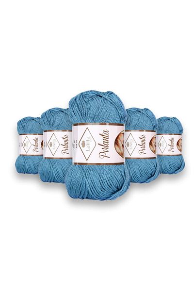 LaVita Yarn Diamond 5 Pack Amigurumi Hand Knitting Yarn Taka Yarn (Blue-9767)