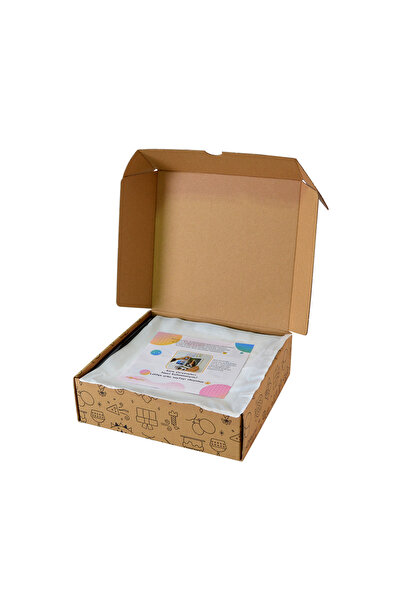 Nobbystar Adhesive Disconnect Classic White Square Frames - Pack of 3 21x21cm