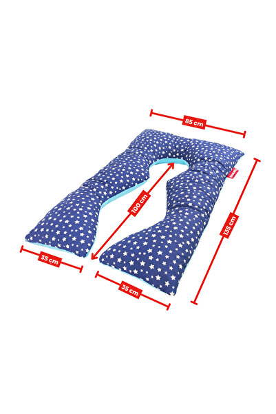 XPERMATE Подушка для вагітних Подушка для вагітних на блискавці Подушка для підтримки вагітних Подушка для сну вагітних Вагітність Синій