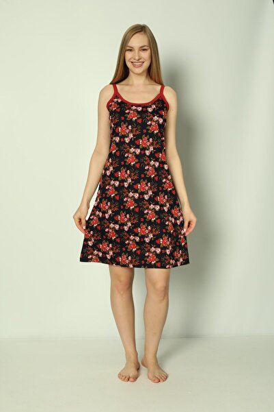 İntensive Φόρεμα με μοτίβο 100% βαμβακερό λουράκι