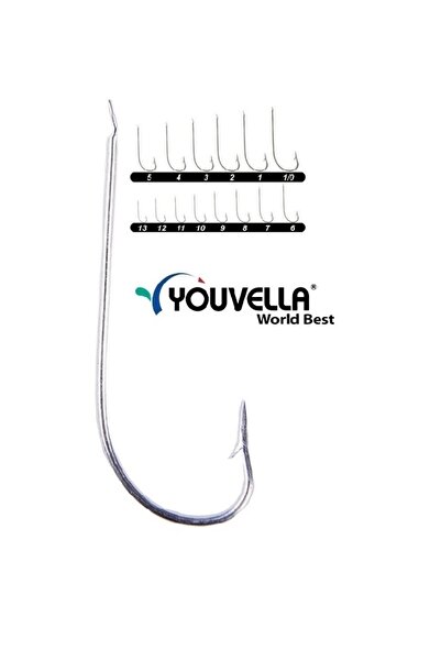 Oltacı Youvella 1307 Palalı Çapraz Olta İğnesi 100'lü Kutu Galvaniz