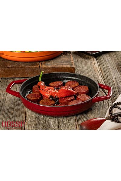 HOSSE 22cm Double Handle Cast Iron Pan HSYKTV
