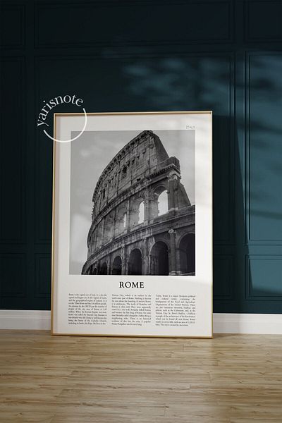 Yaris Note Αφίσα Rome Frameless - Κομψό σχέδιο