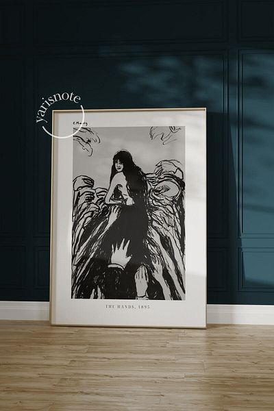 Yaris Note Αφίσα χωρίς πλαίσιο Edvard Munch - Απλό σχέδιο