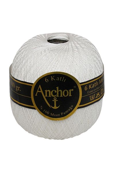 Anchor Lace Thread And Net Thread White 50