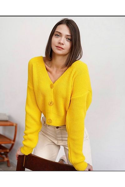 youknitwear you Къдрава жилетка
