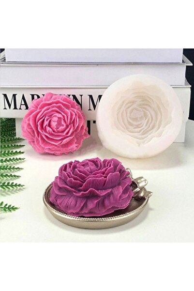ÇAĞATÖLYE 1 Adet Şakayık Çiçeği Mum Ve Obje Silikon Kalıbı Ölçüleri 8*3 Cm.