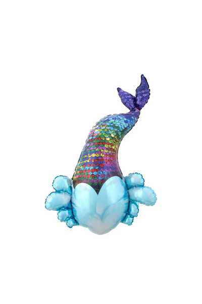 Çemrek Süs Parti بالون رقائق ذيل حورية البحر مزين بالترتر