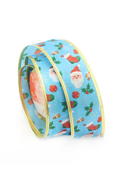 Lora Wedding 2.7m 38mm Wide New Year Themed Imported Ribbon with Wire Edges