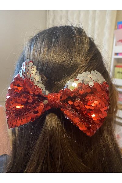 UniqueHandMade Handmade Evening Dress Sequin Red Automatic Bow Children's Buckle, Bow Women's 23 April 29 October