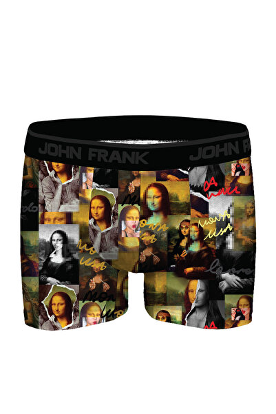 John Frank Renkli Desenli Dijital Baskılı Erkek Modal Boxer