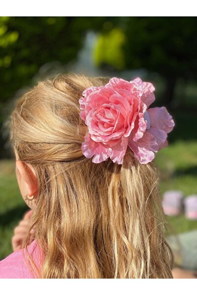 QUEEN AKSESUAR Tendință de vară, satin gros, cu flori artificiale, trandafiri, pieptene, cataramă, cataramă pentru copii mai mari