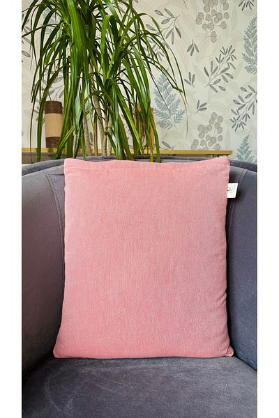 TD Collection Bohemian Design Decorative Woven Throw Pillow Cover Coral 43x45 Cm, 100% Cotton Woven Fabric