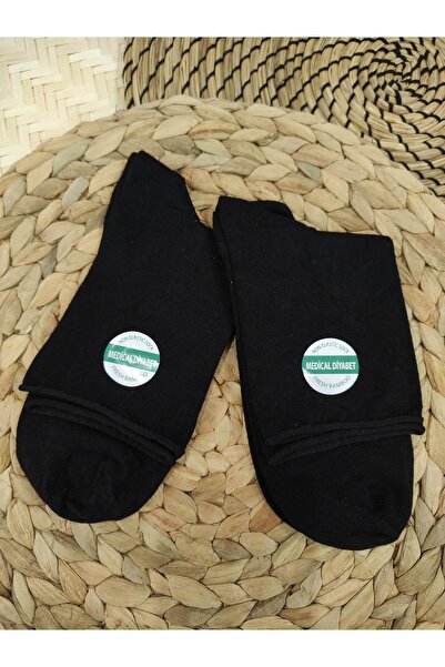 Leement socks 2 чифта бамбукови нееластични чорапи до средната част на крачола, безшевни, за диабетици, премиум серия