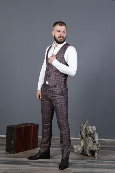 TUĞRA CENTER Tuğra 3441 Desenli Erkek Takım Elbise