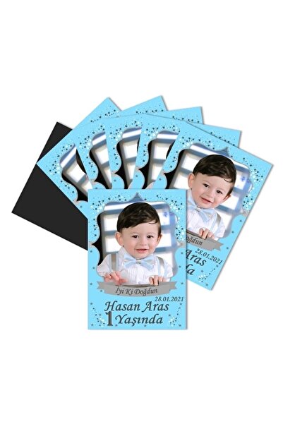 Elara Tasarım Prens Kişiye Özel Doğum Günü Magnet 5x7 16 Adet Poşetli