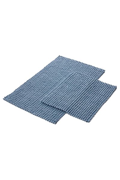 Dekoreko Beaded Cotton Bathroom 2-Piece Toilet Set Gray