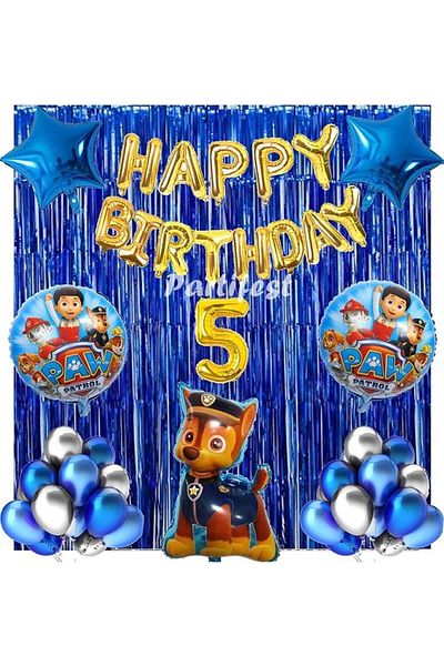 Parti Station Paw Patrol Balloon Set Paw Petrol 5 Year Old Balloon Set Paw Patrol Birthday Set Paw Patrol Chase
