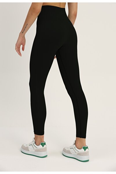based on basics Seamless Black Push Up Recovery Sports Leggings