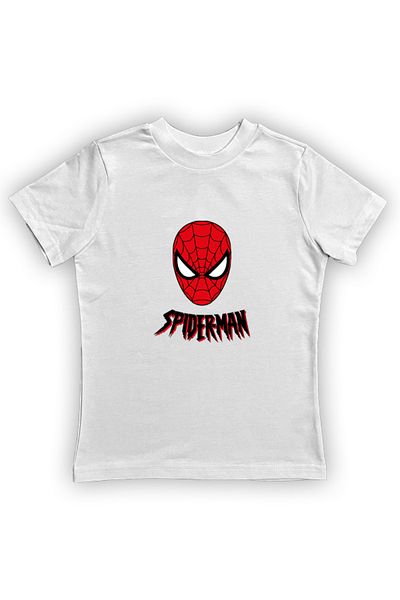 SPIDERMAN лятна детска тениска от памучен пениран плат с щампа на човек паяк