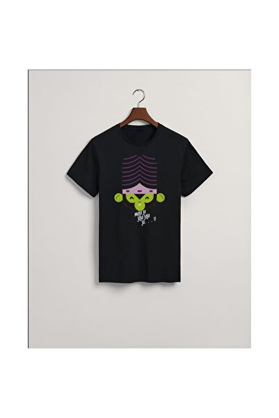 MarkaTurko Mojo Jo з принтом Чорна бавовняна футболка з особливим дизайном 105
