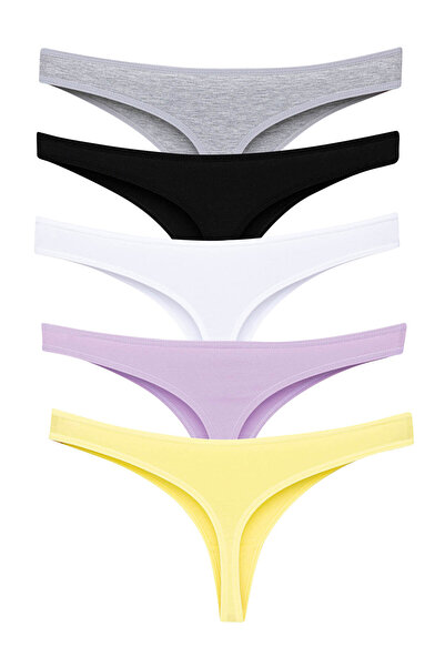 pink mood Γυναικείο Βραζιλιάνικο Αθλητικό Στρινγκ από Μαλακό Βαμβάκι σε Ποικι...