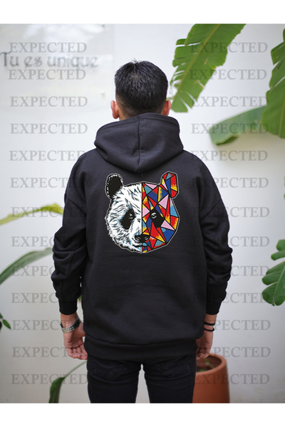 Generic Brand MEN'S PANDA PRINTED OVERSIZED SWEATSHIRT - 3IP
