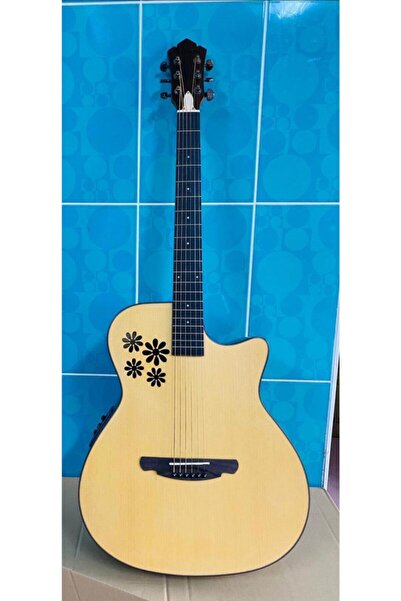 Genel Markalar Ch7-ceq Ceviz Ağacı 41'' Jumbo Elektro Akustik Gitar-kılıf Ve Pena Hediyeli