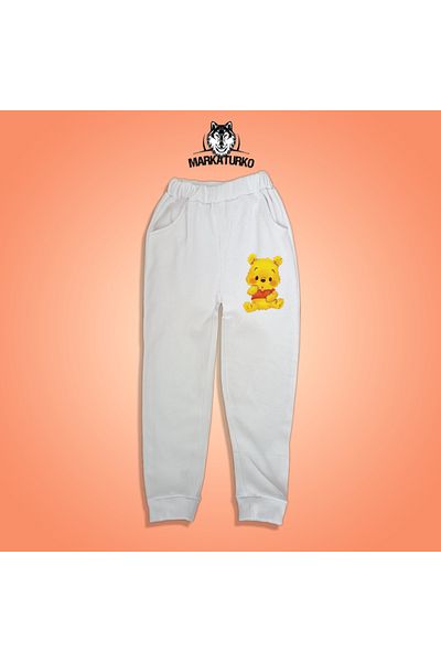 MarkaTurko Winnie the poo printed unisex Προσαρμοσμένο σχέδιο Βαμβακερή παιδική φόρμα 706-B210