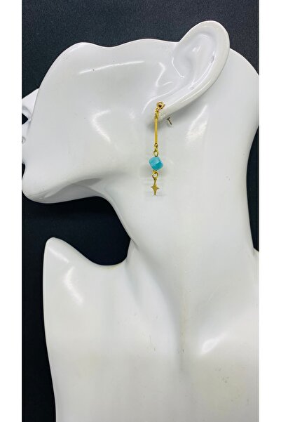 Porsuk Alternatif أقراط نسائية مصنوعة يدويًا من الخرز الزجاجي