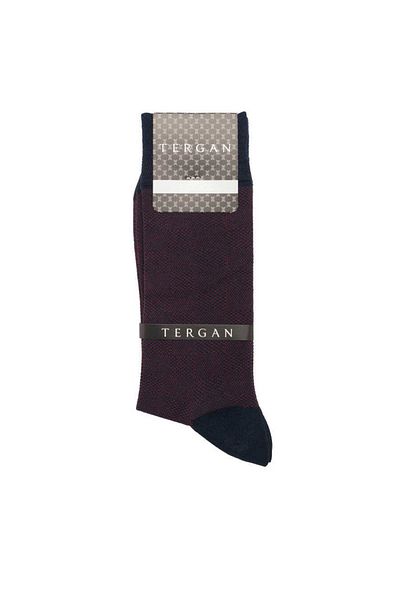 Tergan Ανδρικές κάλτσες Navy Blue Mercerized - E23I1CR20256-E0H