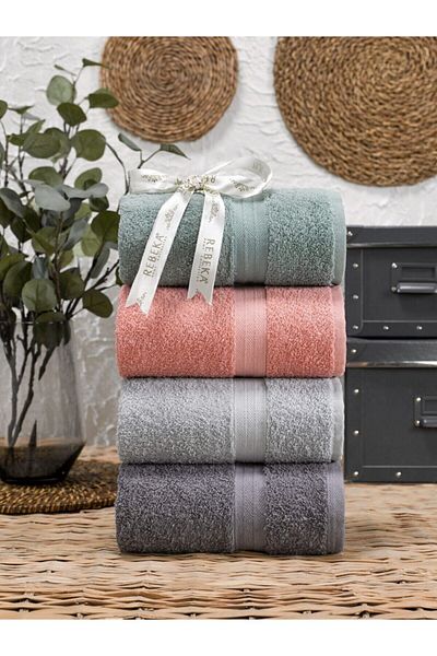 ŞİLAY HOME Комплект кърпи Şilay Rainbow от 4 части 50x90 100% памук