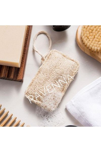 RAVENNA 3 Pieces Natural Pumpkin Fiber Organic Dish Sponge 3 Pieces