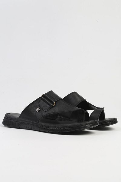 Pierre Cardin ® |   PC-7152 - 2115 Μαύρες-Ανδρικές Παντόφλες