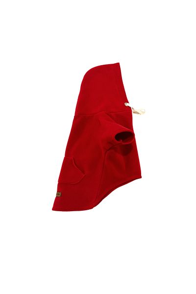 Patte Zone Ant Red - Large Breed Dog Fleece Hoodie Sweatshirt with Kangaroo Pockets