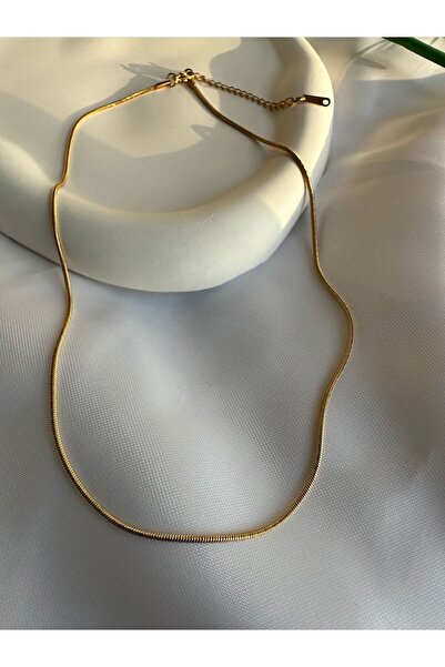 Büş Bujiteri قلادة سلسلة فولاذية رفيعة