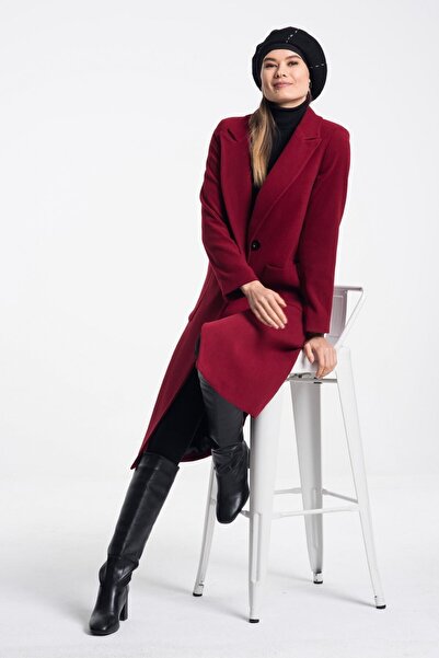 Pitti Women's Burgundy Coat 70581