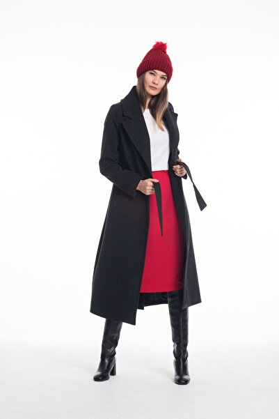 Pitti Kadın Koyu Gri Antrasit Kaban 70426