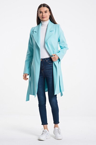 Pitti Women's Light Turquoise Coat 70477