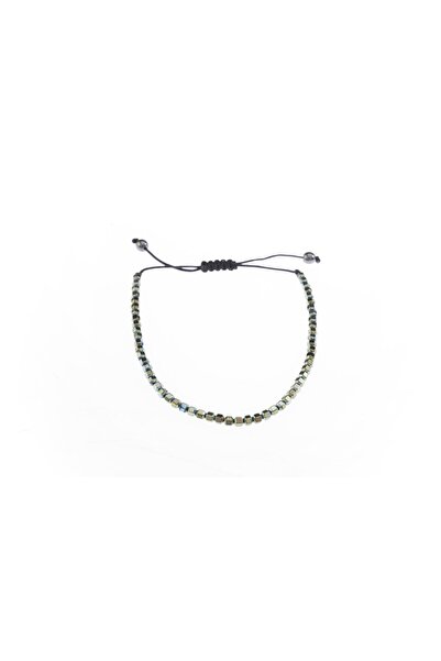 Osse Unisex Hematit Taşlı Makrome Bileklik