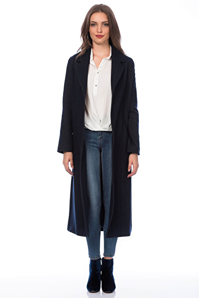 Pitti Γυναικείο παλτό Navy Blue Fish 70488.