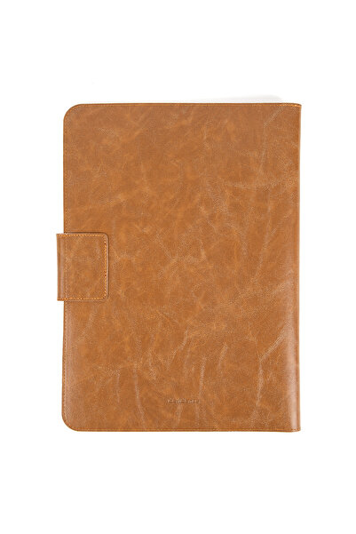 deridense حافظة كمبيوتر لوحي M2 مقاس 13-14 بوصة من الجلد النباتي لجهاز Macbook Pro-air