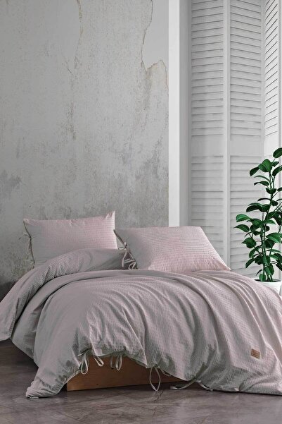 Elart طقم لحاف مفرش سرير مزدوج رانفور قطن طبيعي 100% 4 قطع كول إكرو