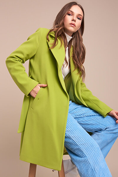 Pitti Women's Pistachio Green Coat 70477