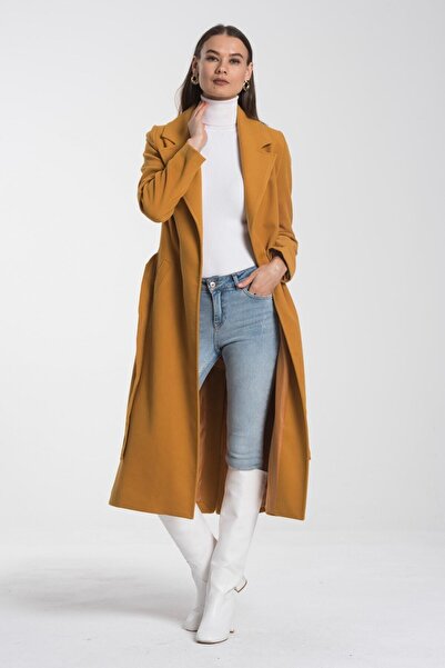 Pitti Women's Mustard Coat 70426