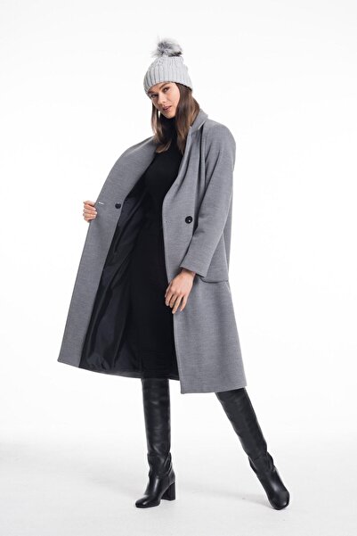 Pitti Women's Gray Coat 70581