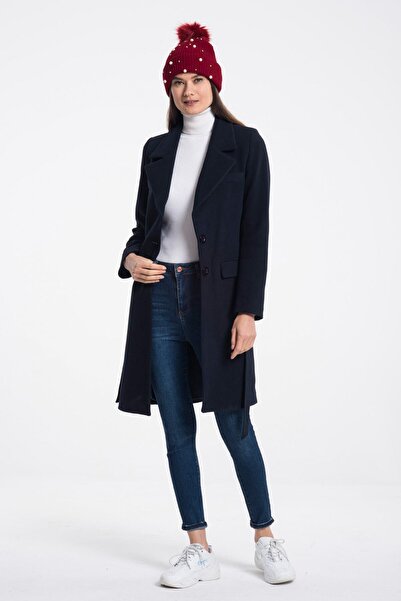 Pitti Women's Navy Blue Coat 70521