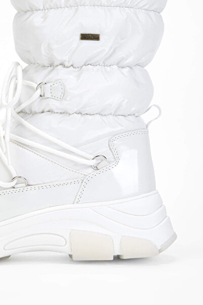 Tamer Tanca OTHREE Kadın Deri & Tekstil Beyaz Kar Botu