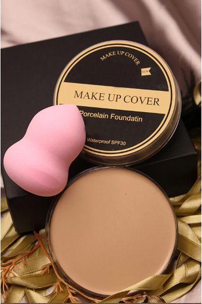 SHILOX Make Up Cover Porcelain Foundation Concealer No:212 Makeup Sponge