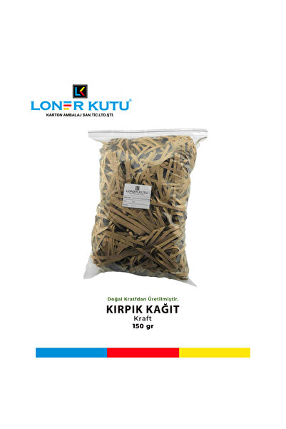 Kırpık Kırpıntı Kağıt 150gr Kraft Renkli Süs Dolgu Malzemesi Paper Doğal Krafttan Üretilmiştir